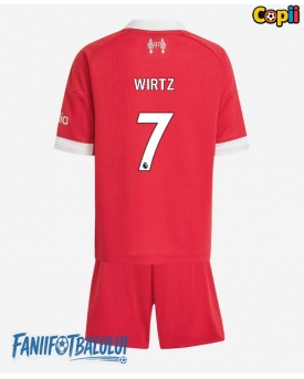 Liverpool Florian Wirtz #7 Echipament de Fotbal Replică 2025-26 Copii Acasa (+ Șorturi)